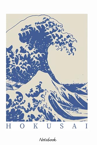 Hokusai the great wave Notebook: 6x9 120 Pages, Ruled Notebook, Journal, Daily Diary, Organizer, Planner