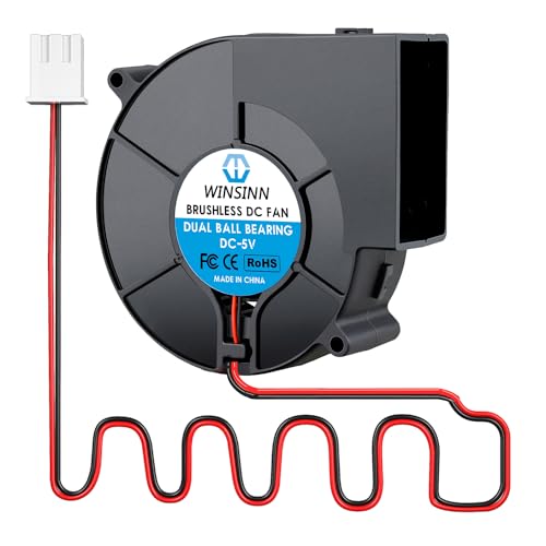Ventilador WINSINN 9733 de 5V con doble rodamiento de bolas y conector de 2 pines para proyectos