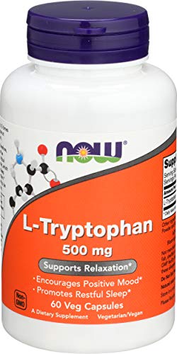Preisvergleich Produktbild Now Foods L-Tryptophan Aminosäure Amino 500mg - 60 Kapseln