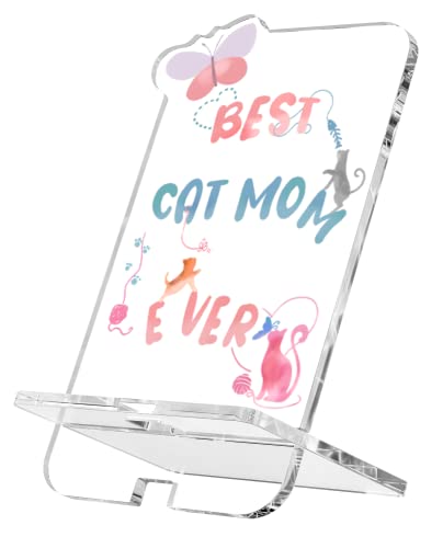 Parxara Cat Lover Gifts Phone Holder & Desk Decor
