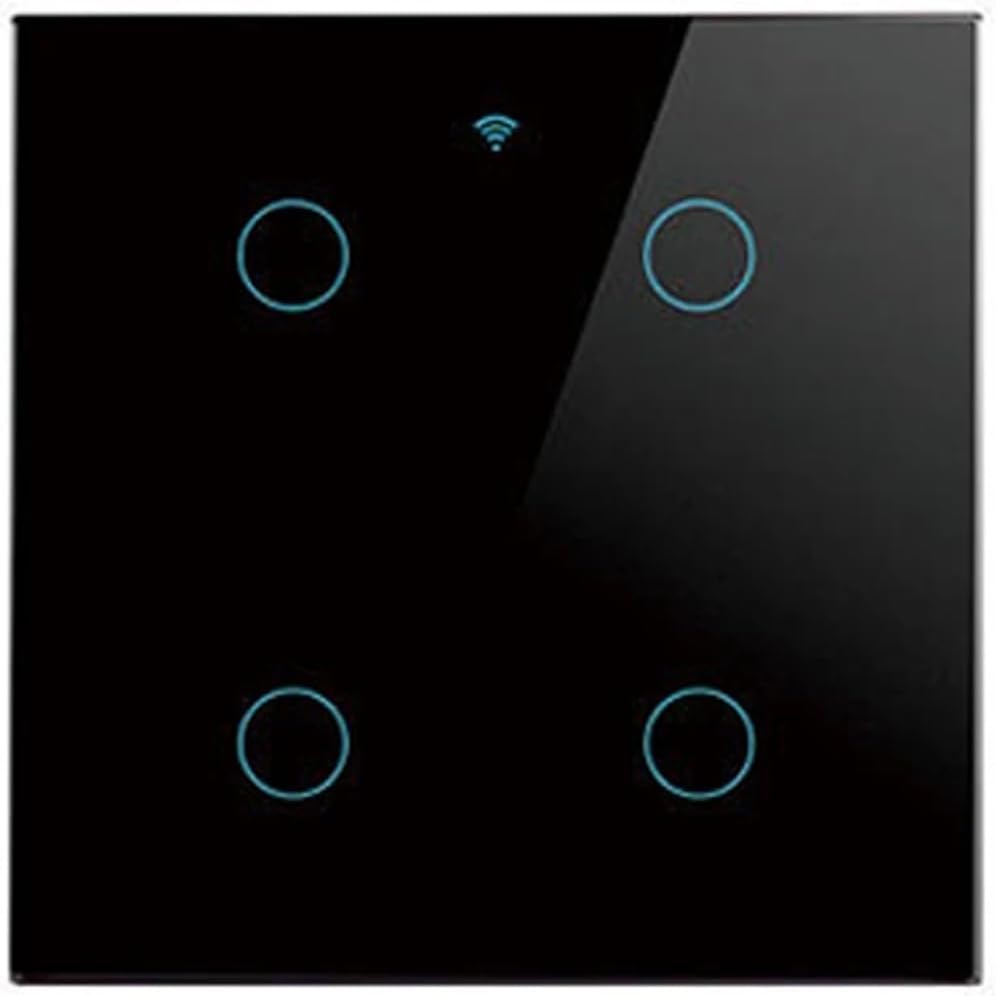 Brazil 4X4 Tuya WiFi Smart Switch, Touch Panel, 4/6 Gang, Timing Light Switch, APP Control, Voice Control Bundle1