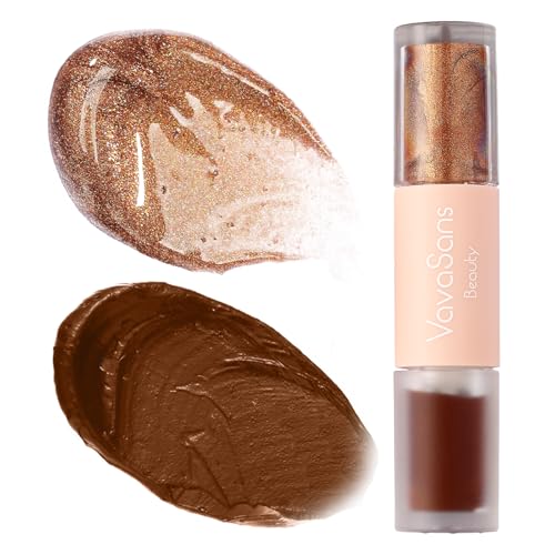 VavaSans Brown Lip Plumper Gloss for Women - Volumizing Shiny Lip...