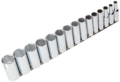1/2" Drive 15 Piece Deep Socket Set - 6 Point #TOP9