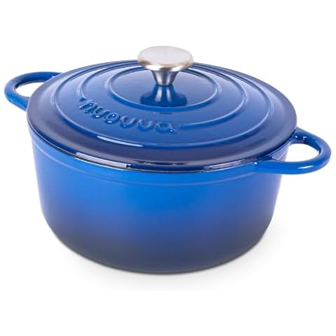 Nuovva 5-Quart Non-Stick Cast Iron Pot Cover