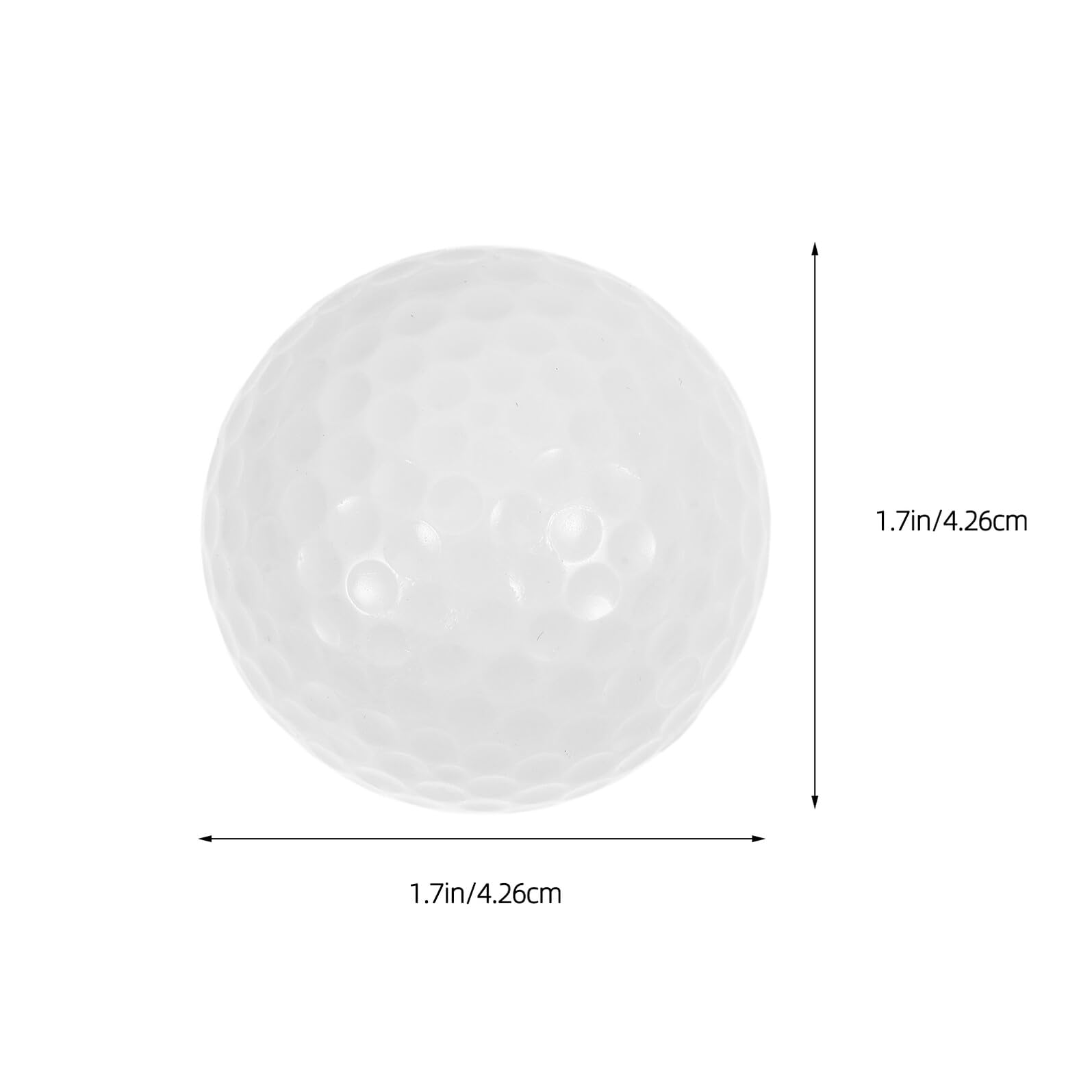Mikinona 10 Piezas Pelotas de Golf para Práctica Doble Unidades Ligeras Resistentes para Entrenamiento Deportivo Interior y Exterior