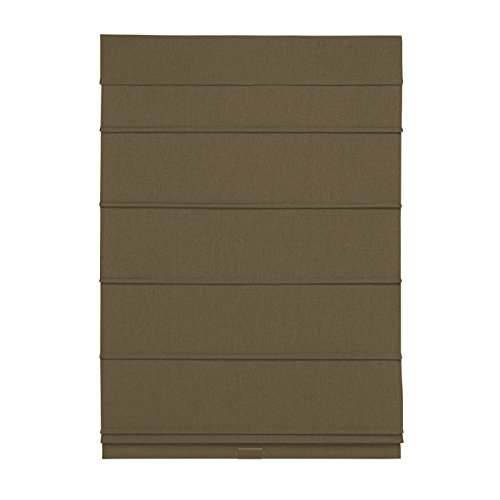 Cordless Room Darkening Fabric Roman Shade (Taupe, 23x64)