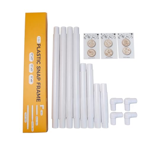 Cerceau de broderie robuste en PVC pour tension de tissu et loisirs créatifs