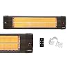 AREBOS Infrarood verwarming van 2500 W met afstandsbediening | Roterend | 3 warmte-instellingen | Incl. wandbeugel…