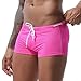 Men's Swim for Boxer Briefs – Lightweight 70g Nylon/Spandex Stretch Breathable Swim Shorts with Front Cross Design, Beach & Pool Swim Trunks for Men(Pink)(XL)