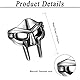 Flongo Herren Ring Mf Doom Gladiator Mask Ringe silber Wikinger Spartan Maske Edelstahl Gothic Schmuck Viking Helm Nordic Pagan Geschenk für Männer Damen Halloween Doomsday Größe 8