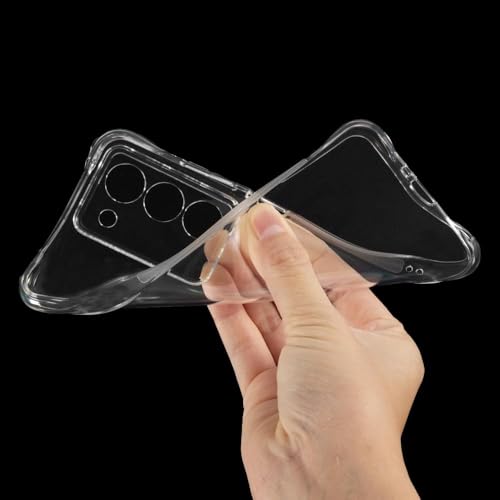 Image of REALCASE Silicone Realme C63 5G Back Cover Case, Scratch Resistant Protective Crystal Clear Transparent Shock Proof Bumper Back Cover Case for Realme C63 5G