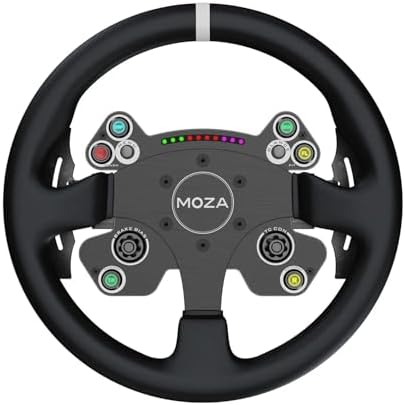 MOZA CS V2P Sim Racing Steering Wheel 13-inch for PC, Black