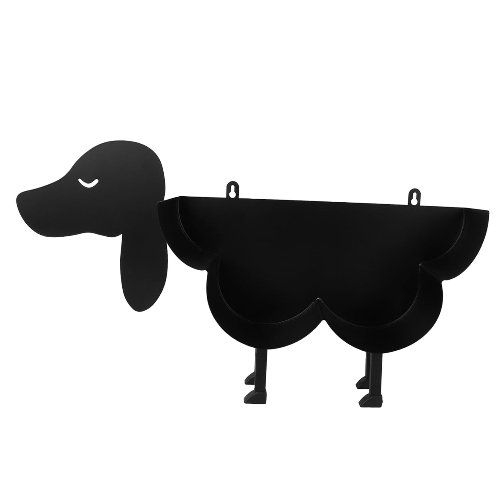 TEHAUX Toilettenpapierhalter und Niedlichem Hundedesign mit Stabilem Boden aus Eisen Moderner Multifunktionaler Organizer für Restaurant und Hotelbadezimmer