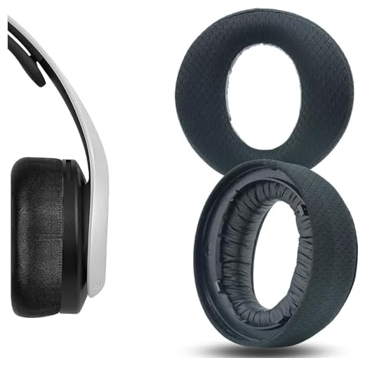 Professionelle Ersatz-Ohrpolster, kompatibel mit Sony PS5 Pulse 3D Wireless Headset Ohrpolster mit atmungsaktivem Stoff und hochwertigem Schaumstoff