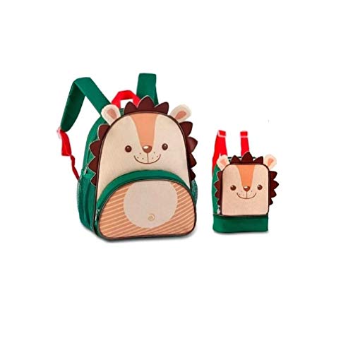 Kit Mochila de Costas + lancheira Porco Espinho - Clio Pets