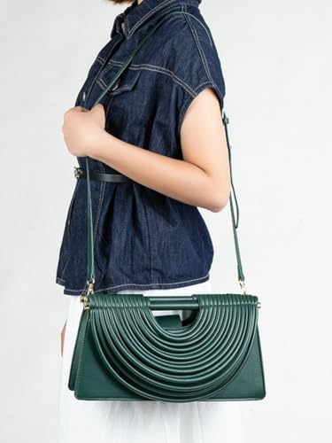 Bolso tote semicírculos de PU para mujer 2025 miniatura 2