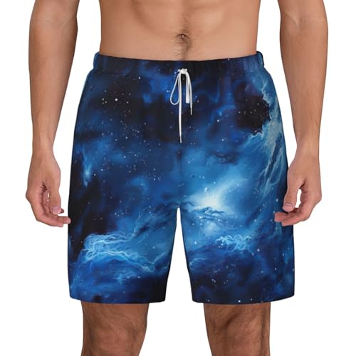 Pantalones cortos de natación transpirables galaxy para hombre