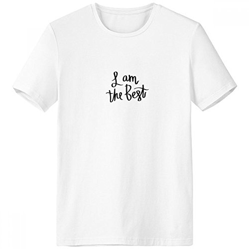 T-shirt Crew-Neck Homme t-shirt blanc sport manches courtes imprimé multicolore