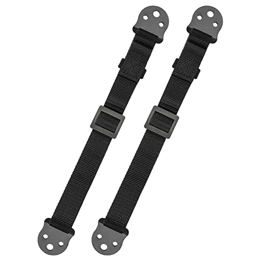 PERLESMITH TV Anti-tip Straps for TV, Screen and Furniture - Heavy Duty Dual TV Safety Straps with Metal Plate for Child Protection-Adjustable Earthquake Resistant Straps Secure Safety (PSAS1)