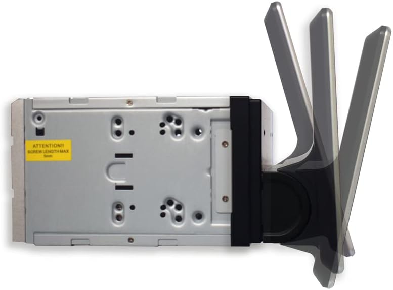 Side view of Macrom M-AN1000DAB showing adjustable screen angle