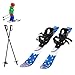 Armanyya Skier Kinder, Snowboard Set mit 2 Skistöcke, Bidirektionale...