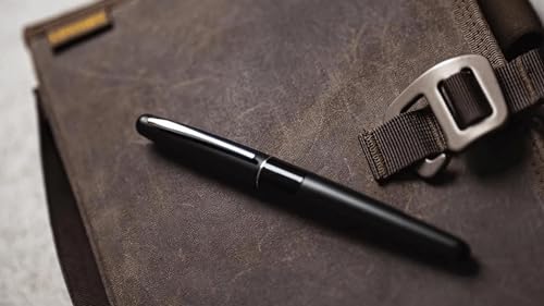 Image of Venti Gold Trim Roller Ball Pen| Black Body Color | Ink Color - Black| Novel Gifts For Professionals | Premium Pens For Personal & Professional Use | Return Gift | (5062-Brown, RollerBall Pen)