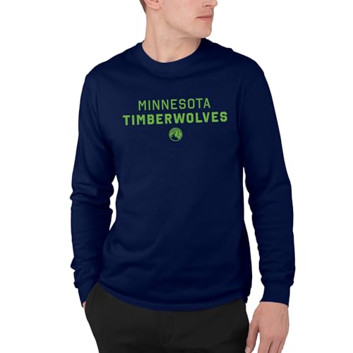 Junk Food NBA - Minnesota Timberwolves Core Stacked Adult LS T-Shirt