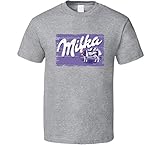 milka marzipan schokolade Erwachsenengröße. N/Y Milka Chocolate Worn Look Candy Geschenk T-Shirt Sport Grau Gr. M, Schwarz