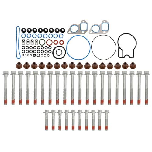 Image of Full Cylinder 6.0L Head Gasket Set with ES72220 Bolts Intake Manifold Oil Pan Compatible with GMC Chevy Cadillac Hummer Saab 2004 2005 2006 2007 2008 2009