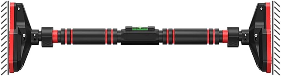 Portable Telescopic Fitness Horizontal Bar, Multifunctional Strength Training Pull- up Bar, Adjustable 76-146cm Door Frame Pull Rod, Safe Load 300kg (94)