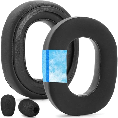 Defean Cooling Gel Earpads para Razer BlackShark V3 / V3X (No para V3 Pro) | Almohadillas de Gel de Enfriamiento y Espuma para Micrófono para BlackShark V3 / V3X, espuma de aislamiento de ruido de alta densidad miniatura 1