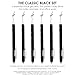 Grabie Erasable Gel Pens, Medium Point 0.7 mm Erasable Pens, Make Mistakes Disappear for Drawing Writing Planner, Pack of 6, Black