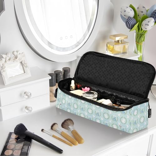 Bolsa de viaje para herramientas de cabello con tapete resistente al calor, impermeable y portátil para planchas, rizadores y estilizadores miniatura 7