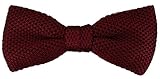 tamaño: ca. 12 cm x 5,5 cm TigerTie - Pajarita de seda en burdeos borgoña monocromo - Pajarita Seda pura 100% + caja