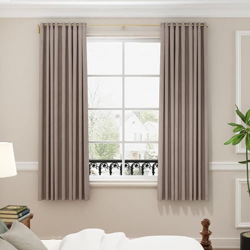 Image of ENJOYBASICS 48-84 inch Wrap Around Curtain Rod, Quick Curtain Change, Gold
