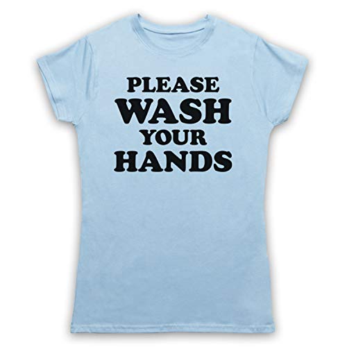 T-shirt Public Service Announcement bleu pour femmes en taille L