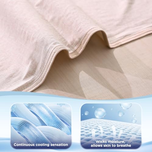 Image of Luxear Cooling Blanket for Summer Throw Arc-Chill 3.0, 200x220cm,Beige
