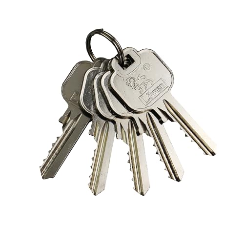 Löwen Sicherheit Profilzylinder 70 mm 35/35 mm mit Not- und Gefahrenfunktion inkl. 5 Zackenschlüssel, Farbe: Silber Metallic