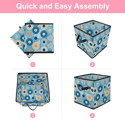 Panier de rangement durable : solution contre le désordre Blue Records - 7