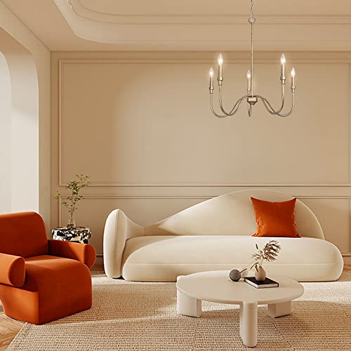 Homebelife 5-Light Farmhouse Chandelier Lighting Fixture, Linear Pendant Light For Kitchen Island Living Dining Room, Antique Gold Finished #TOP6