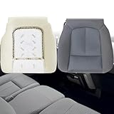 GXARTS Driver Side Bottom Replacement Cloth Seat Cover and Bottom Foam Cushion Pad Compatible with Ford F150 2011 2012 2013 2014 Steel Gray #MS US or CS