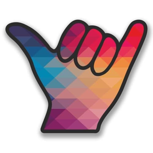 Shaka Surfer Hand Round Metal 0.75" Lapel Pin Hat Shirt Pin Tie Tack Pinback3