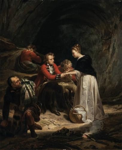 Art Mural en Toile Paul Delaroche Peinture Abstraite Salon Chic