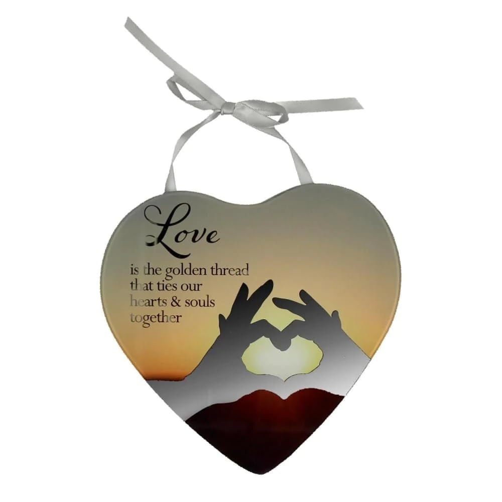 Juliana Golden Love Is A Thread Reflections From The Heart Mirrored Hanging Plaque