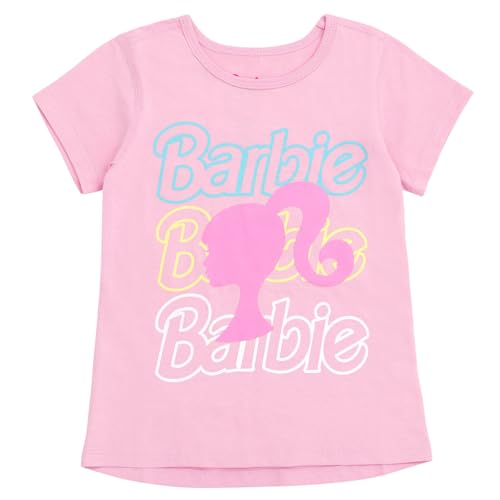 Barbie Girls 2 Pack Adaptive T-Shirts Sensory Friendly Little Kid Sizes (4-7-8)3
