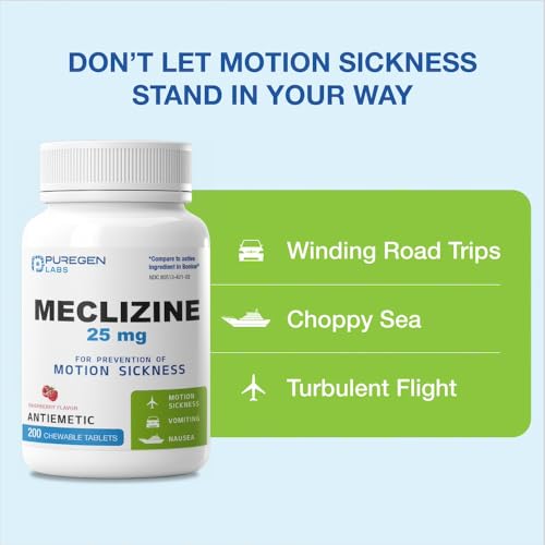 Puregen Labs Meclizine 25 mg Chewable