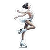 Ice Skating Sport Sticker 4 Inch Figure Glide Blade Rink Spin – Waterproof Vinyl Decal for Laptop Water Bottle Car Tumbler – Durable Aesthetic Long-Lasting Stickers for Adults ID44990