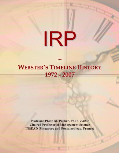 IRP: Webster's Timeline History, 1972 - 2007