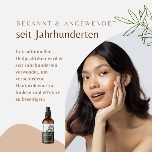 Tamanu öl 100% Bio Kaltgepresst 100ml | Tamanuöl hilft bei der Behandlung der erkrankten Nagelplatte, Akne...