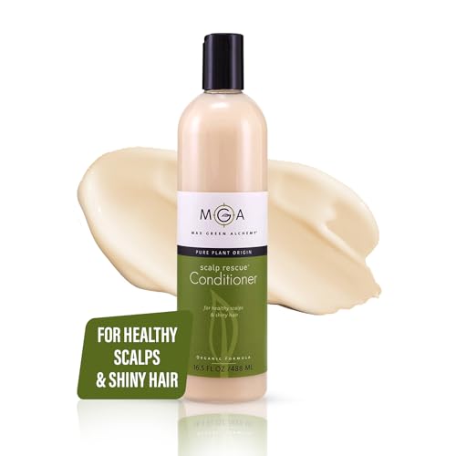 MGA Vegan Hair Conditioner - Organic Formula with Tea Tree for Healthy Hair | Hair Care Product with Natural Herbal Scent | Parabens Silicone & Sulfate Free Conditioner | Unisex | 16.5 Fluid Oz